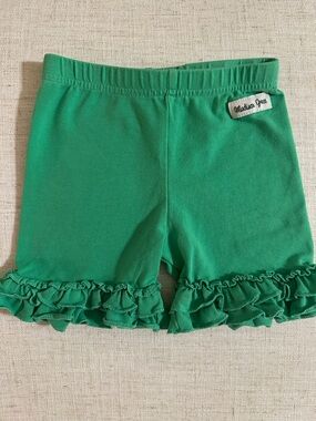 Baby Girl Madison Grace Green Ruffle Hem Kids Shorts 18 Months